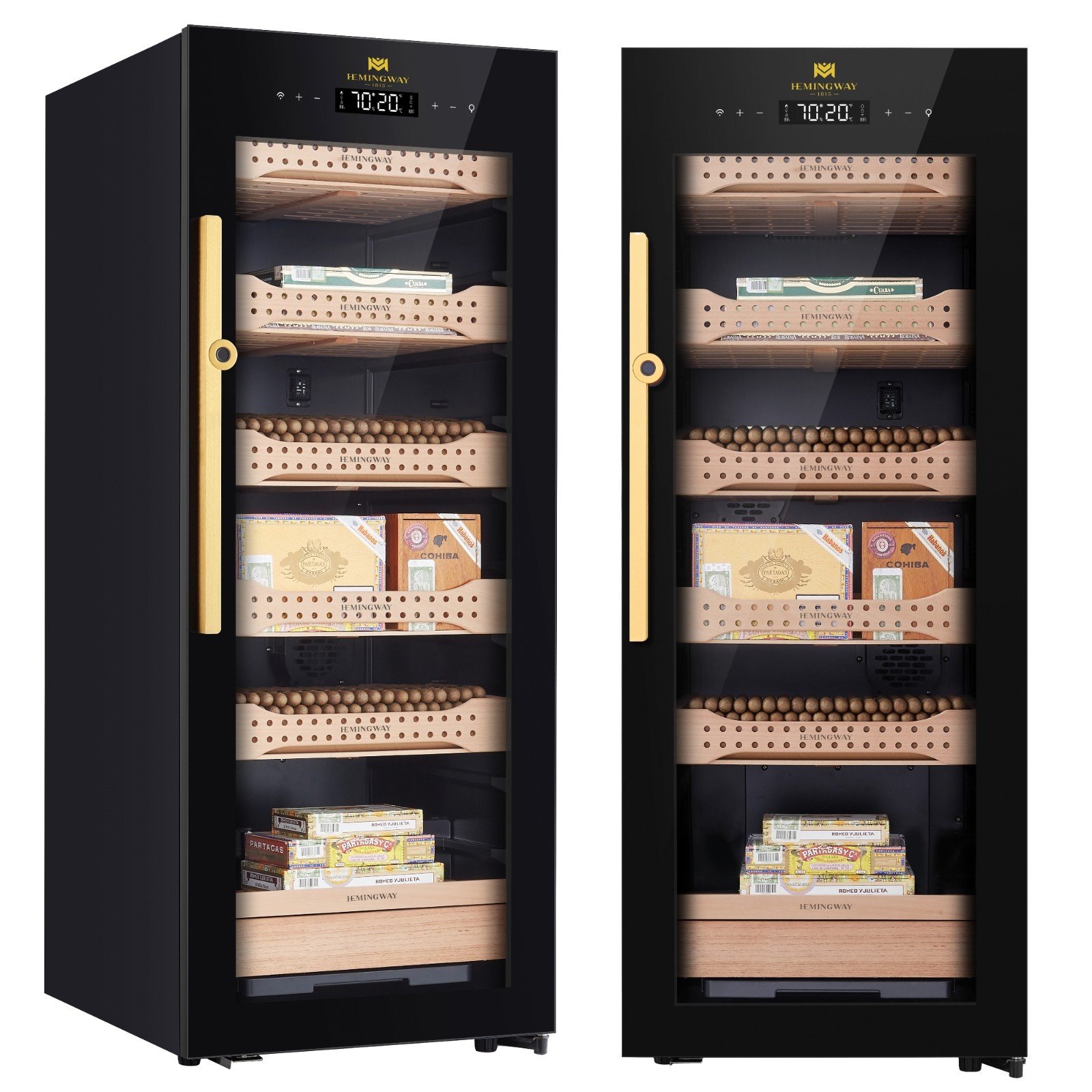 Premium cigar humidor designed to store cigars at ideal humidity