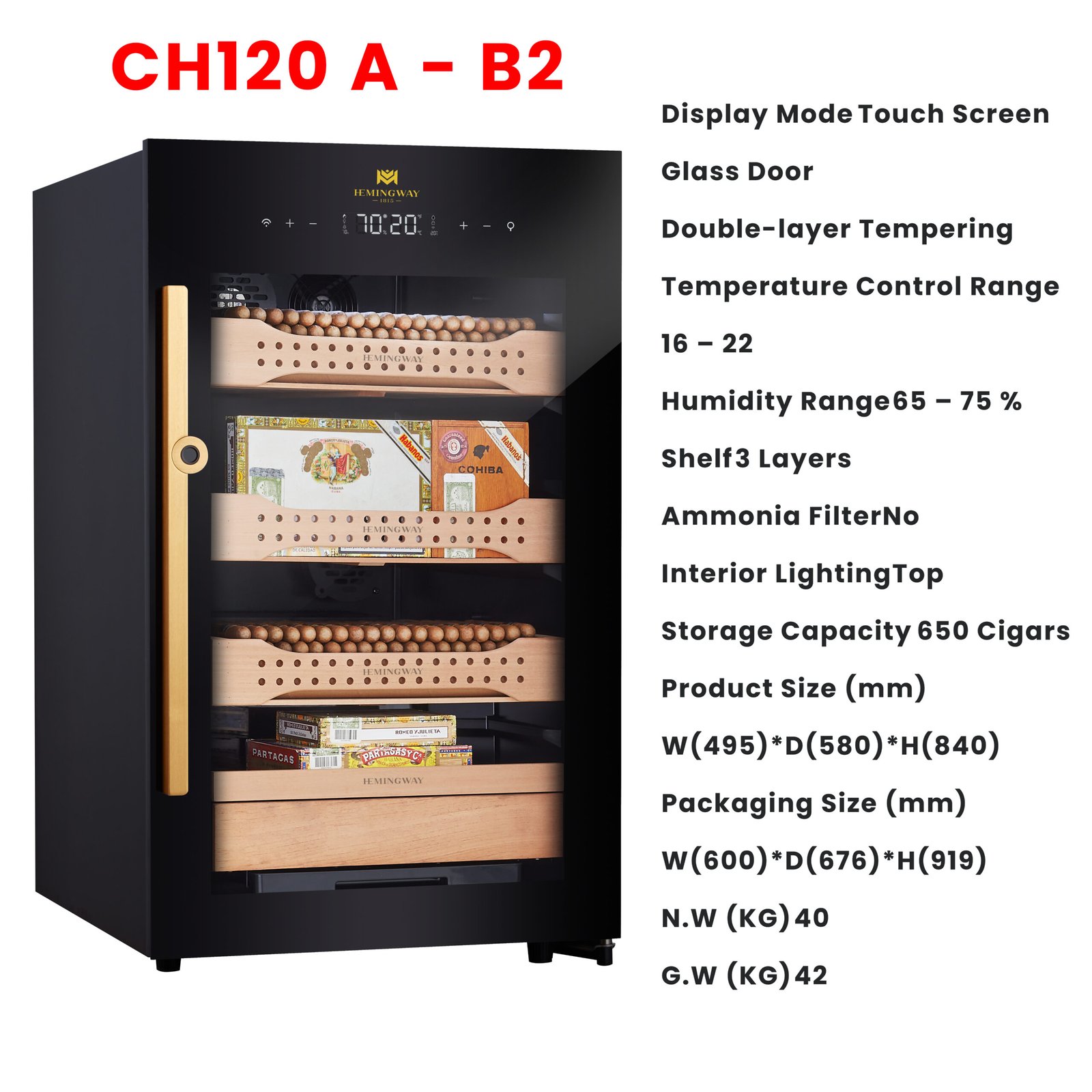 Hemingway Electric Cigar Humidor B2 - Image 12