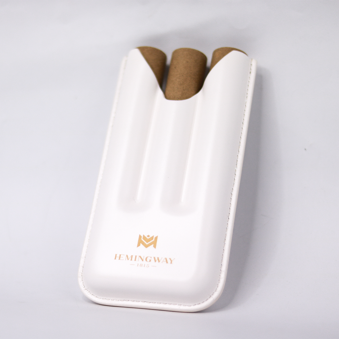 Hemingway Design Leather  Cigar Case 3 Cigars Holder Premium Cigar Case - SPECIAL EDITION - Image 3