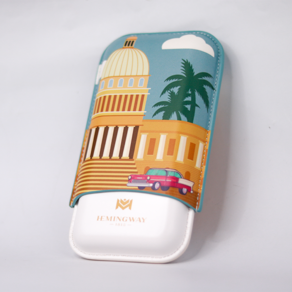 Hemingway Design Leather  Cigar Case 3 Cigars Holder Premium Cigar Case - SPECIAL EDITION - Image 6