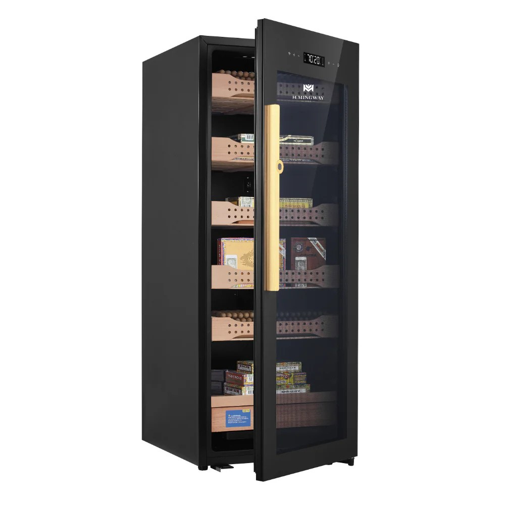 Premium Electric Cigar Humidor - 1200 Count - Professional Climate Control