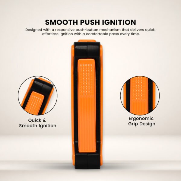 Jifeng Butane Cigar Lighter Torch Gas Refillable Windproof Lighter Jet Flame Orange - Image 6