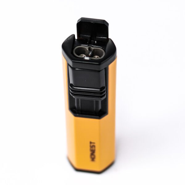 HONEST Cigar Lighter Jet Flame Butane Gas Torch with Cigar Puncher Metal - Image 5