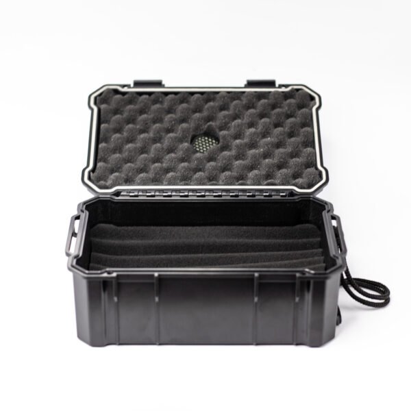HEMINGWAY TRAVEL CIGAR BOX MEDIUM HARD CASE WITH PLUCK FOAM WITH HYGROMETER BOX CIGAR - Image 2