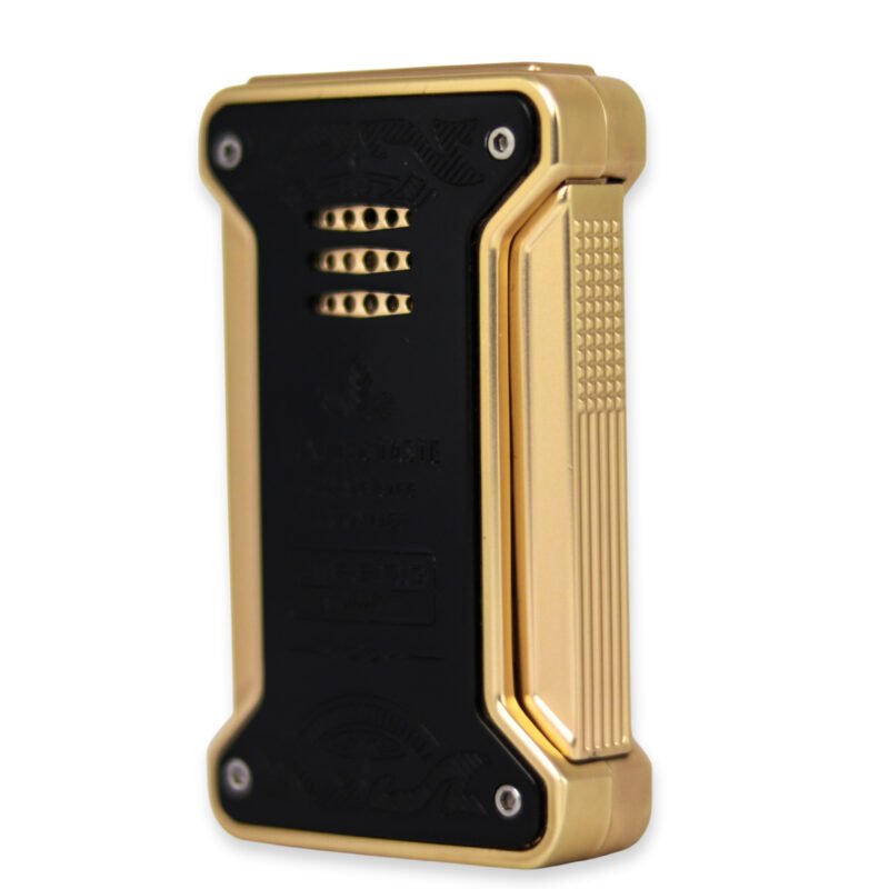 Jifeng New Cigar Lighter Torch Gas Refillable Windproof Lighter Jet Flame Black