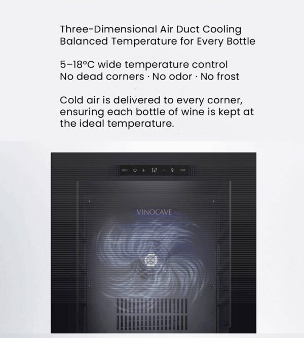 Vinocave Red wine Cabinet Constant Temperature wine cabinet home thermostatic cabinet red wine cabinet 280A - Image 12