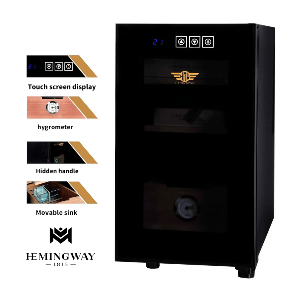 Hemingway Electric Cigar Humidor Cabinet With Hygrometer Thermo Electric Cigar Humidor