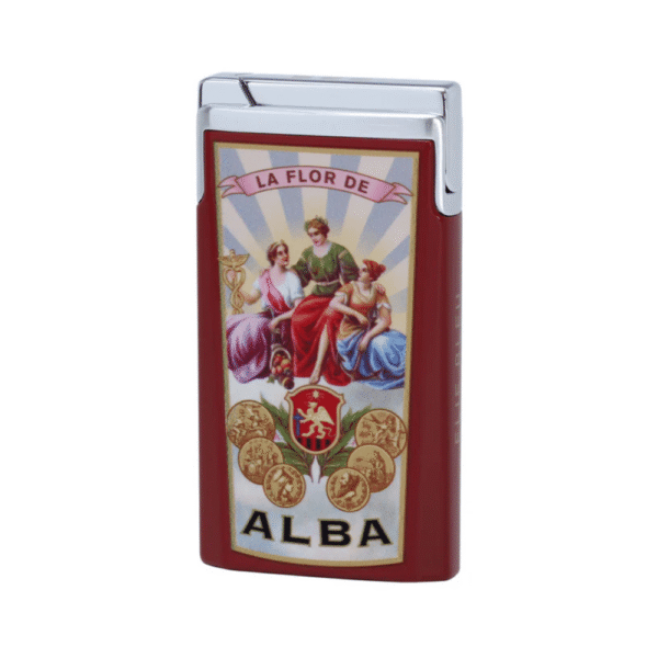 Elie Bleu J-15 Red Alba Jet Flame Torch Lighter Beautiful luxury lighter Elie Bleu in Red LA FLOR DE - Image 1