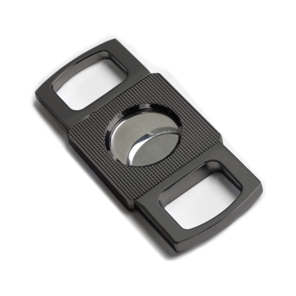 Portable Cigar Cutter Grey Gift Boxed Cigar Cutter Zinc Alloy Plated Stainless Steel Double Edge Cigar Cutter - Image 1