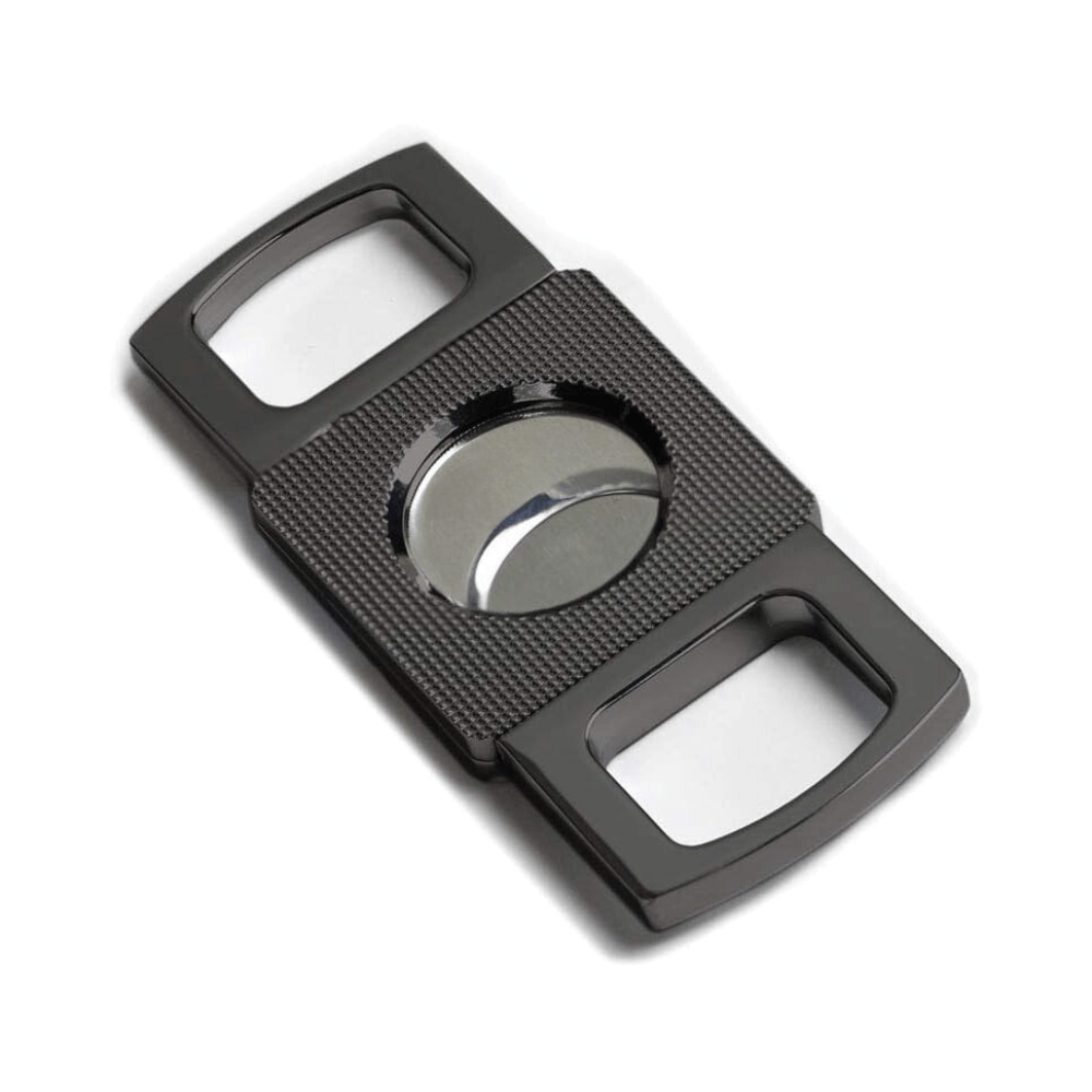 Portable Cigar Cutter Grey Gift Boxed Cigar Cutter Zinc Alloy Plated Stainless Steel Double Edge Cigar Cutter