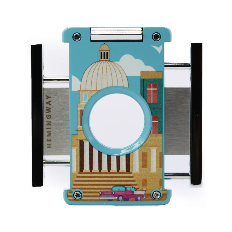 The Hemingway Design Set Includes a Cigar Cutter and Leather Cigar Case Special Edition