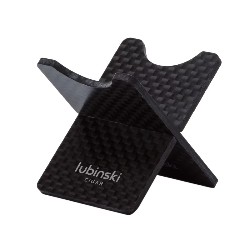 Lubinski Cigar Holder Stand Portable Cigar Tool Travel Pocket Size Premium Quality- Black