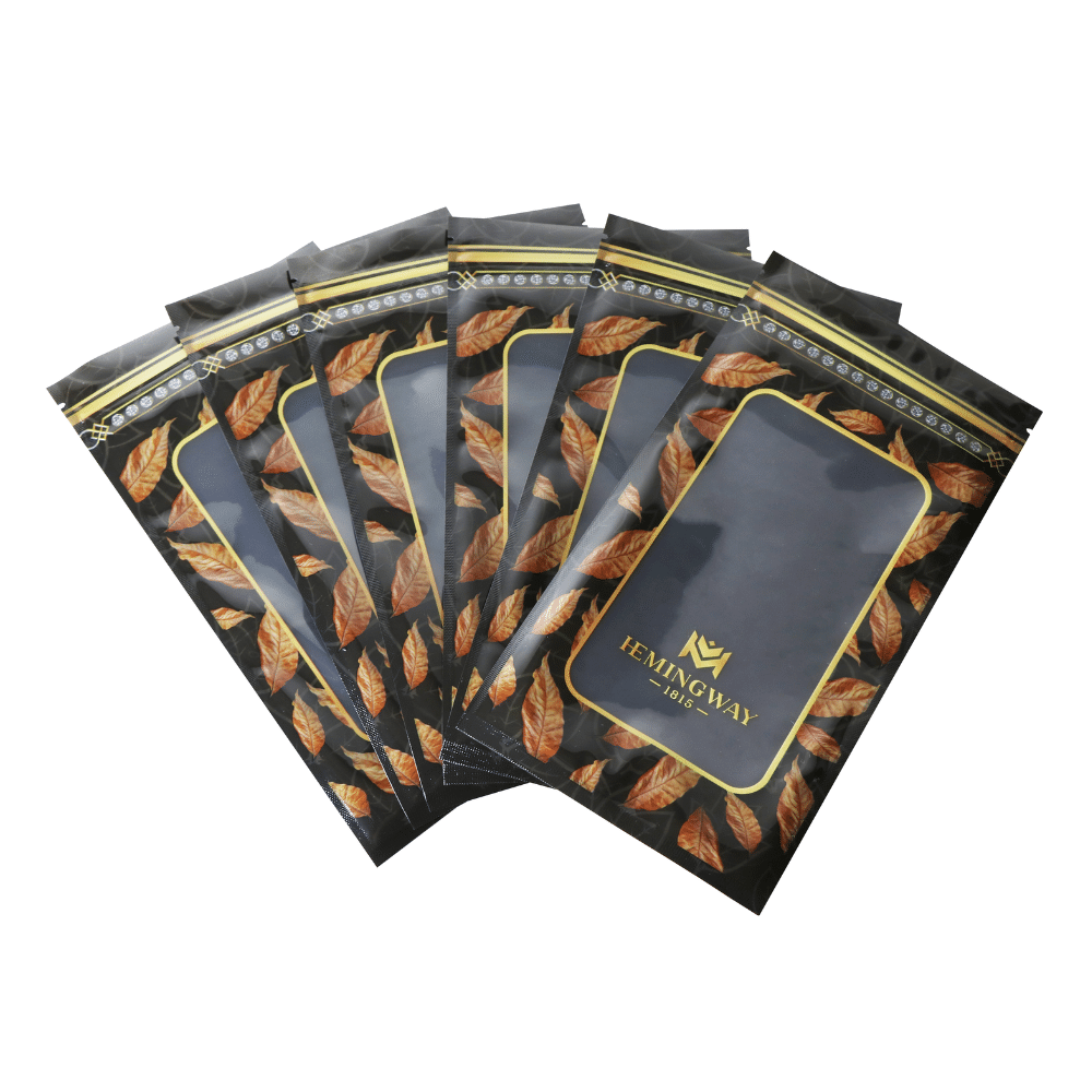 Hemingway Cigar Moisturizing Bag Humidifier Bag Humidity Pack Cigar Portable Humidor Zip Bag - Pack of 12