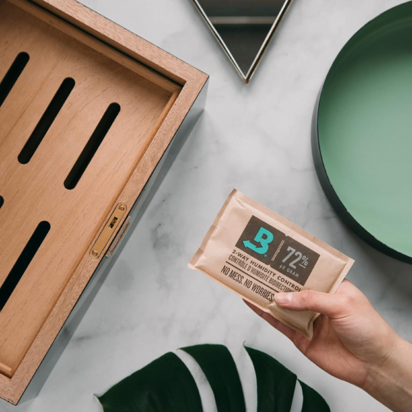 Boveda 72% Size 60 Two-Way Humidity Control Packs For Wood Humidifier Box – Moisture Absorbers – Individually Wrapped Hydration Packets - Image 2
