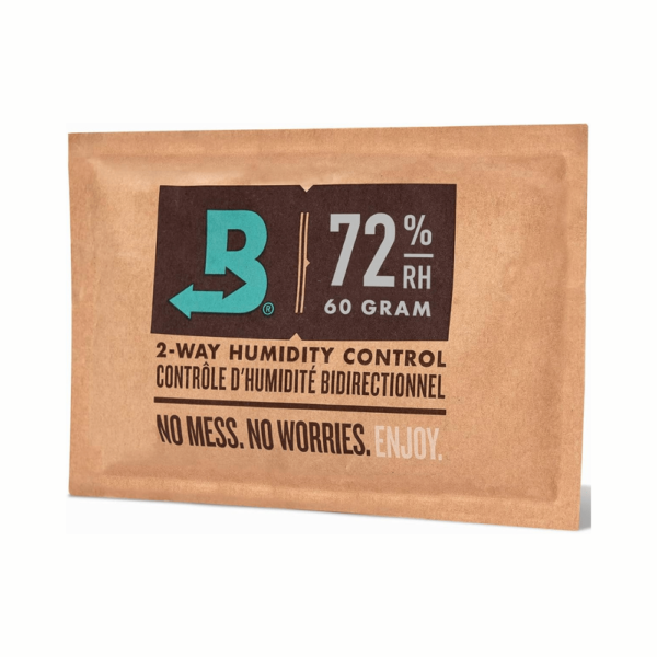 Boveda 72% Size 60 Two-Way Humidity Control Packs For Wood Humidifier Box – Moisture Absorbers – Individually Wrapped Hydration Packets