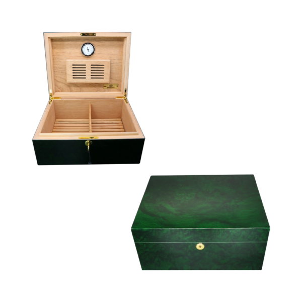 Donatus Cedar Cigar Humidor Case Large Capacity Cigar Storage Box W/Humidifier & Hygrometer - Image 3