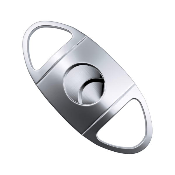 Premium Cigar Cutter Stainless Steel Double Blades Cigar Cutter  Round Cut - Silver - Image 6