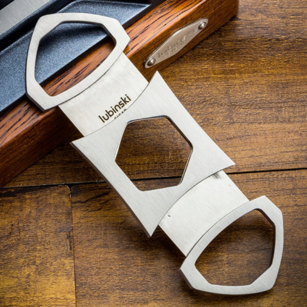Portable Stainless Steel Cigar V Cut Double Guillotines Blades Cigar Cutter - Image 5