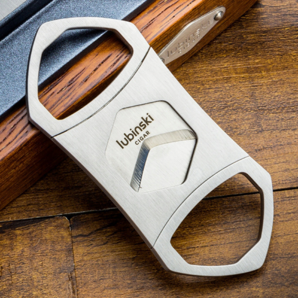 Portable Stainless Steel Cigar V Cut Double Guillotines Blades Cigar Cutter - Image 4