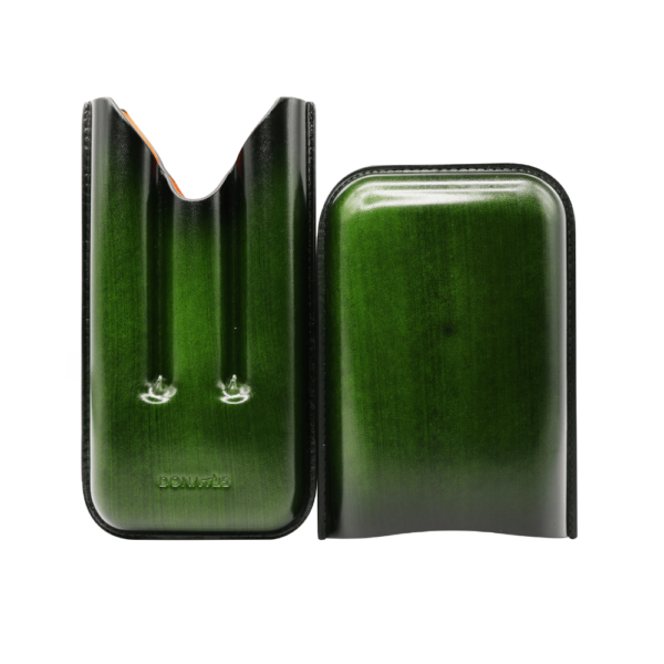 Portable Leather Cigar Case with 3 Cigar Holder First Class Quality Travel Cigar Case Elegant Design Green - Image 4