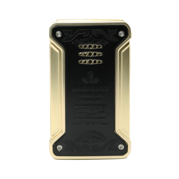 Jifeng New Cigar Lighter Torch Gas Refillable Windproof Lighter Jet Flame Black