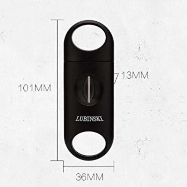 Lubinski V-Cut Cigar Cutter Plastic Cigar Cutter Clipper - Black ( Pack Of 2 ) - Image 2