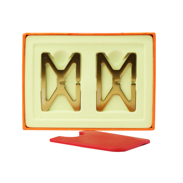 Foldable Cigar Stand Cigar Holder Travel Indoor Outdoor Use Metal Cigar Rest with Leather Case - Image 4