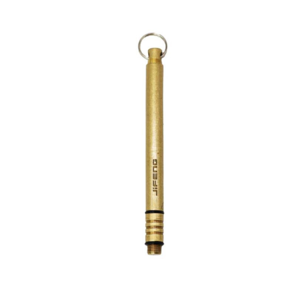 Gold Cigar Holder Needle Stainless Steel Punch Cigar Avoid Burns Hangs with Key Ring - Image 2