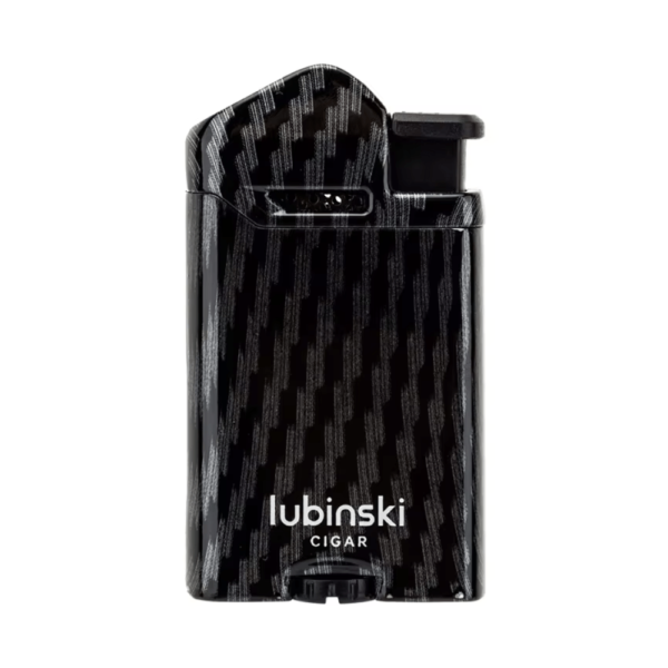 Cigar Lighter Zinc Alloy Windproof Direct Fire Visible Transom Portable Metal Lighter Outdoor Camping Hiking Black
