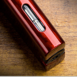 Cigar Lighter Zinc Alloy Windproof Direct Fire Visible Transom Portable Metal Lighter Outdoor Camping Hiking RED - Image 3
