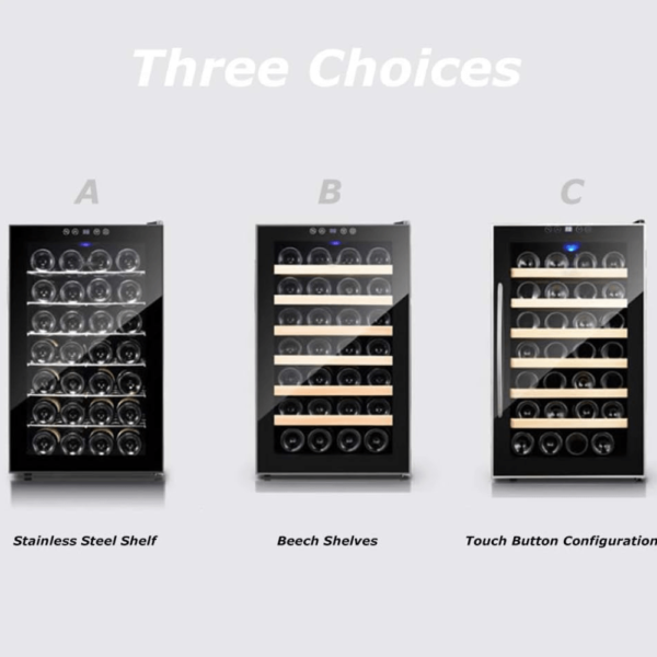 Electronic Temperature wine Cooler Wine Fridge fashion touch screen Temperature And Humidity Storage - Image 5