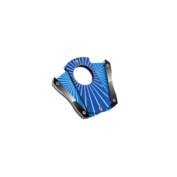 LOTUS Cigar Cutter Premium Quality Sharp Double Blades Butterfly Shape - BLUE - Image 3