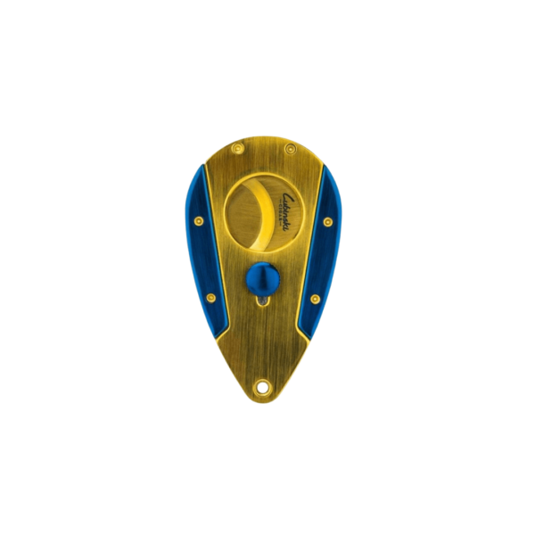 LUBINSKI Gold Cigar Cutter High-end Stainless Steel Alloy Carving Double Blades - GOLD - Image 3
