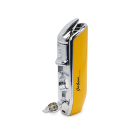 Jobon Cigar Lighter Triple Jet Flame Torch Lighter with Cigar Puncher - Yellow - Image 4