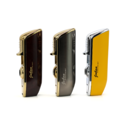 Jobon Cigar Lighter Triple Jet Flame Torch Lighter with Cigar Puncher - Yellow - Image 5