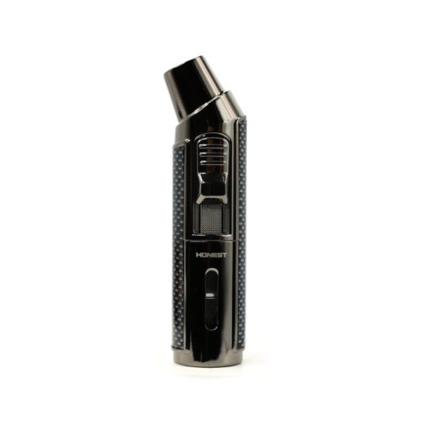 HONEST Cigar Lighter Elbow Metal Gas Butane Lighter Strong Blue Flame Gun Cigar Lighter
