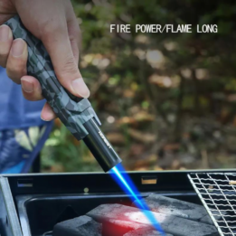 Honest Metal Cigar Lighter Windproof Big Jet Flames Lighter Turbo Torch  Fire Cigar Lighter - Image 2