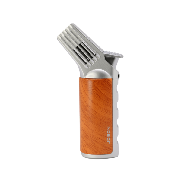 Jobon Cigar Torch Lighter with Security Lock Metal Butane Lighter Single Jet Blue Flame Refillable