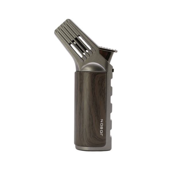 Jobon Cigar Torch Lighter with Security Lock Metal Jet Blue Flame Refillable