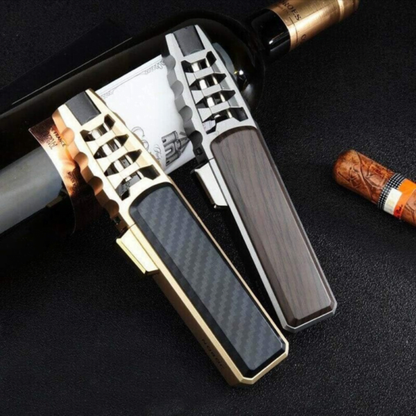 Jobon Cigar Lighter Windproof Jet Torch Lighter for Candle Camping BBQ Jet Blue Flame - Image 5