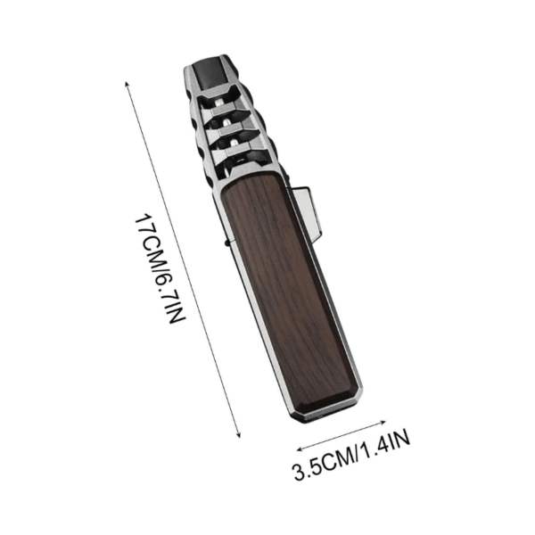 Jobon Cigar Lighter Windproof Jet Torch Lighter for Candle Camping BBQ Jet Blue Flame - Image 3