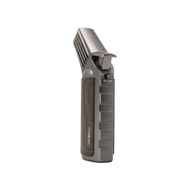 Jobon Cigar Torch Lighter with Security Lock Metal Jet Blue Flame Refillable - Image 2