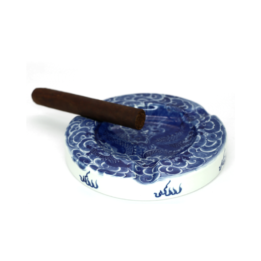 Luxury Chinese Ceramic Cigar Ashtray dragon Pattern Ashtray Blue SPECIAL EDITION - Image 2
