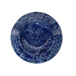 Luxury Chinese Ceramic Cigar Ashtray dragon Pattern Ashtray Blue SPECIAL EDITION - Image 3