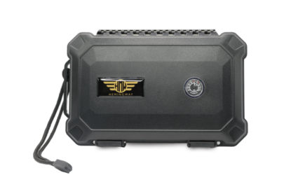 HEMINGWAY TRAVEL CIGAR BOX SMALL HARD CASE WITH PLUCK FOAM WITH HYGROMETER BOX CIGAR