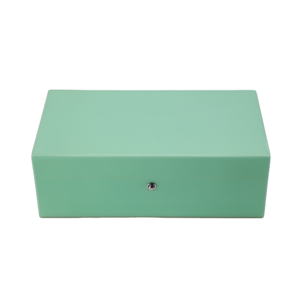 Tiffani Lacquer Cigar Box Cedar Wood with Stunning Polished Finish UPTO 12 Cigar