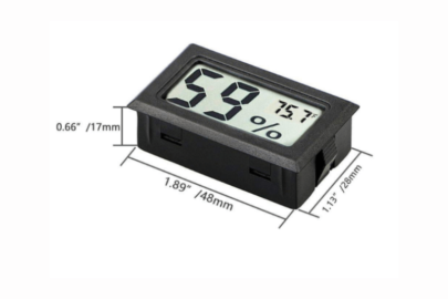Hemingway Mini Hygrometer Digital with Temperature Meter Sensor