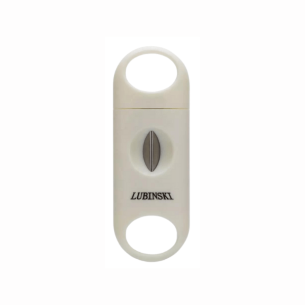 Lubinski  Cigar V-Cut Cigar Cutter Cut Depth Cigar Cutter - White