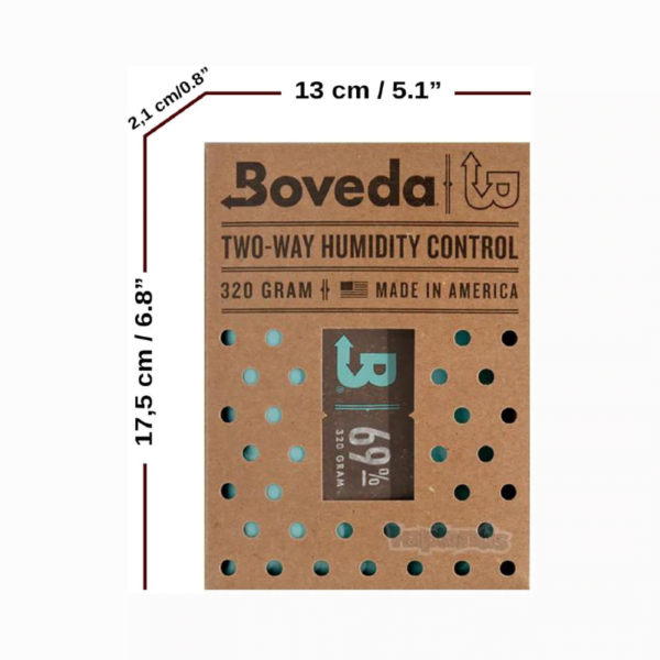 Boveda 69% Two-Way Humidity Control Pack For Large Wood Humidifier Boxes Electric Coolers – Size 320 - Image 2