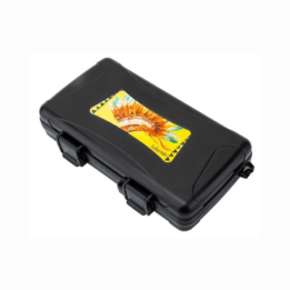 Lubinski Elegant ABS Plastic 5 Count Humidor Storage Box With Yellow Lion Patron - Image 2